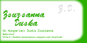 zsuzsanna duska business card